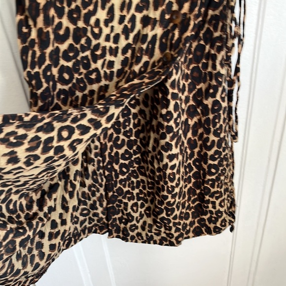 Faithfull The Brand Anne Marie Leopard Wrap Dress - Picture 10 of 11